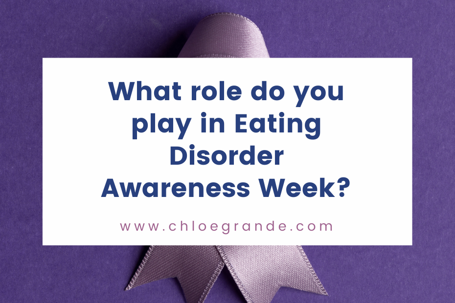 Eating Disorder Awareness Week-Purple ribbon