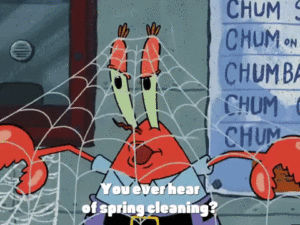Spring cleaning your social media for better mental health - SpongeBob meme