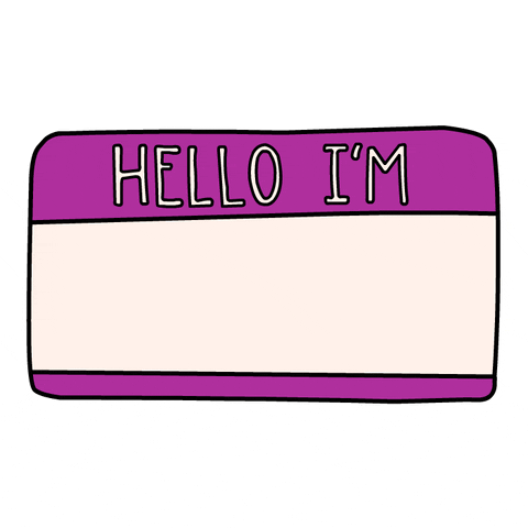 Social anxiety and eating disorders - Nametag that reads "Hello, I'm probably anxious."