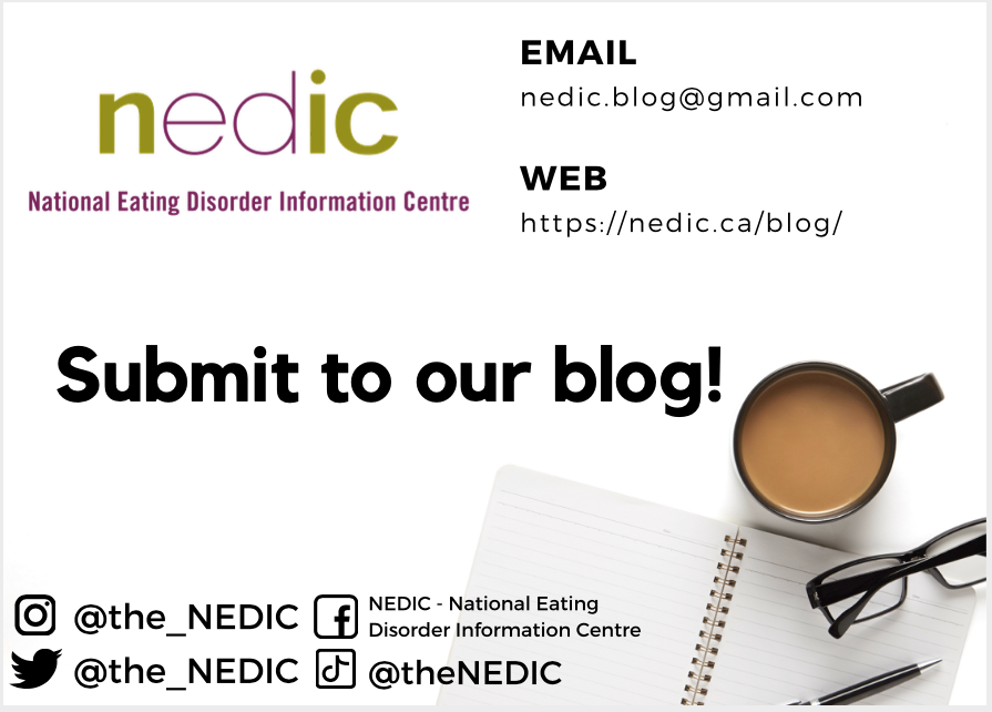 NEDIC submit to our blog - eating disorder recovery blog